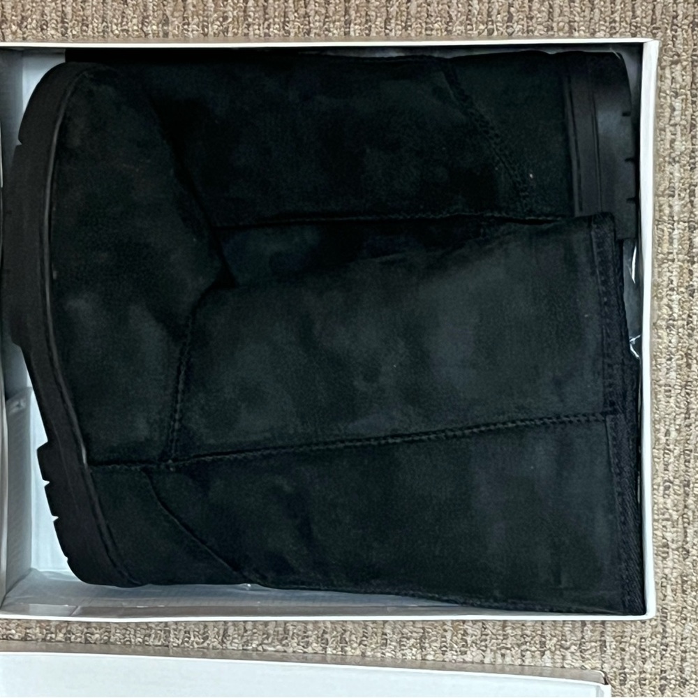 Black Suede Boots 7.5.